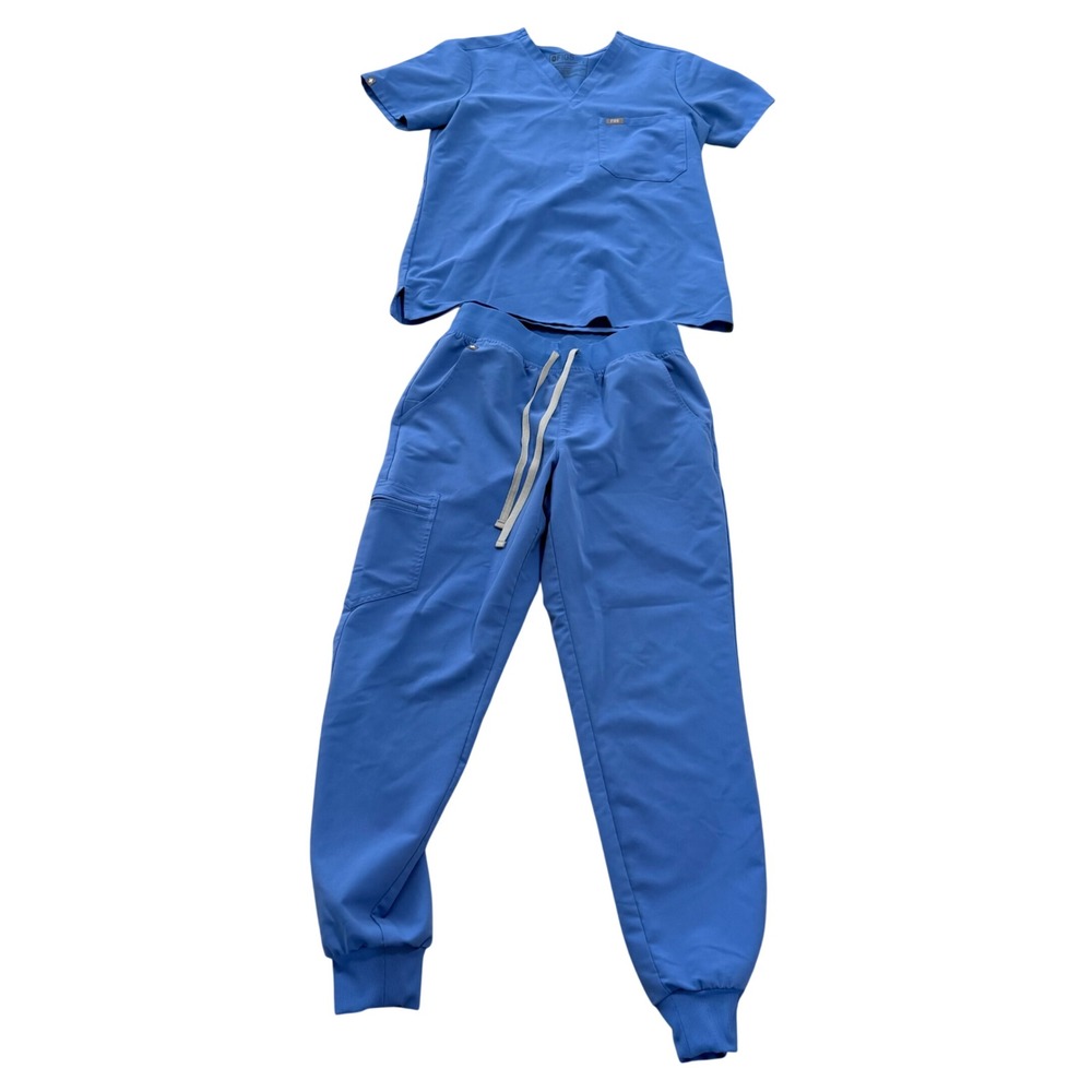 FIGS Ceil Blue Catarina Top Zamora Jogger Scrub Set Small S